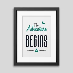 The adventure begins Framed poster